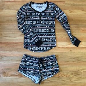 Victoria’s Secret Pink Pajamas Sleepwear 2 Piece